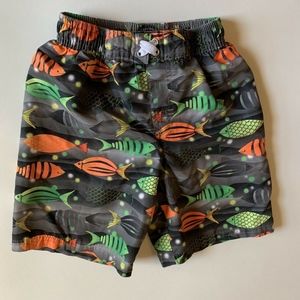 Fish Themed Swim Shorts Trunks Bottoms Size 4